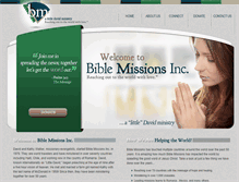 Tablet Screenshot of biblemissionsinc.com
